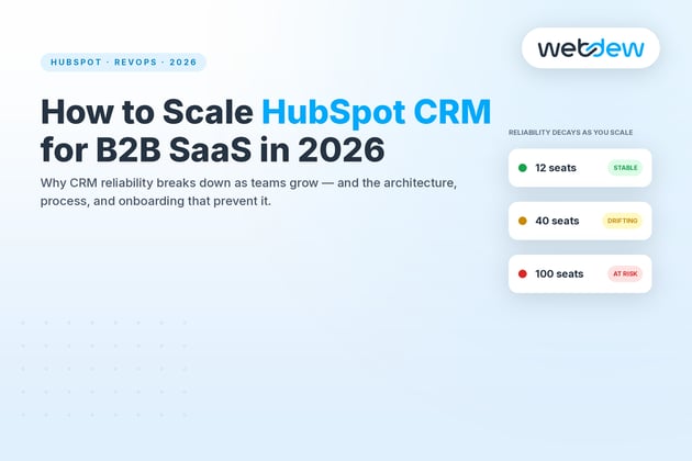 How to Scale HubSpot CRM for B2B SaaS in 2026