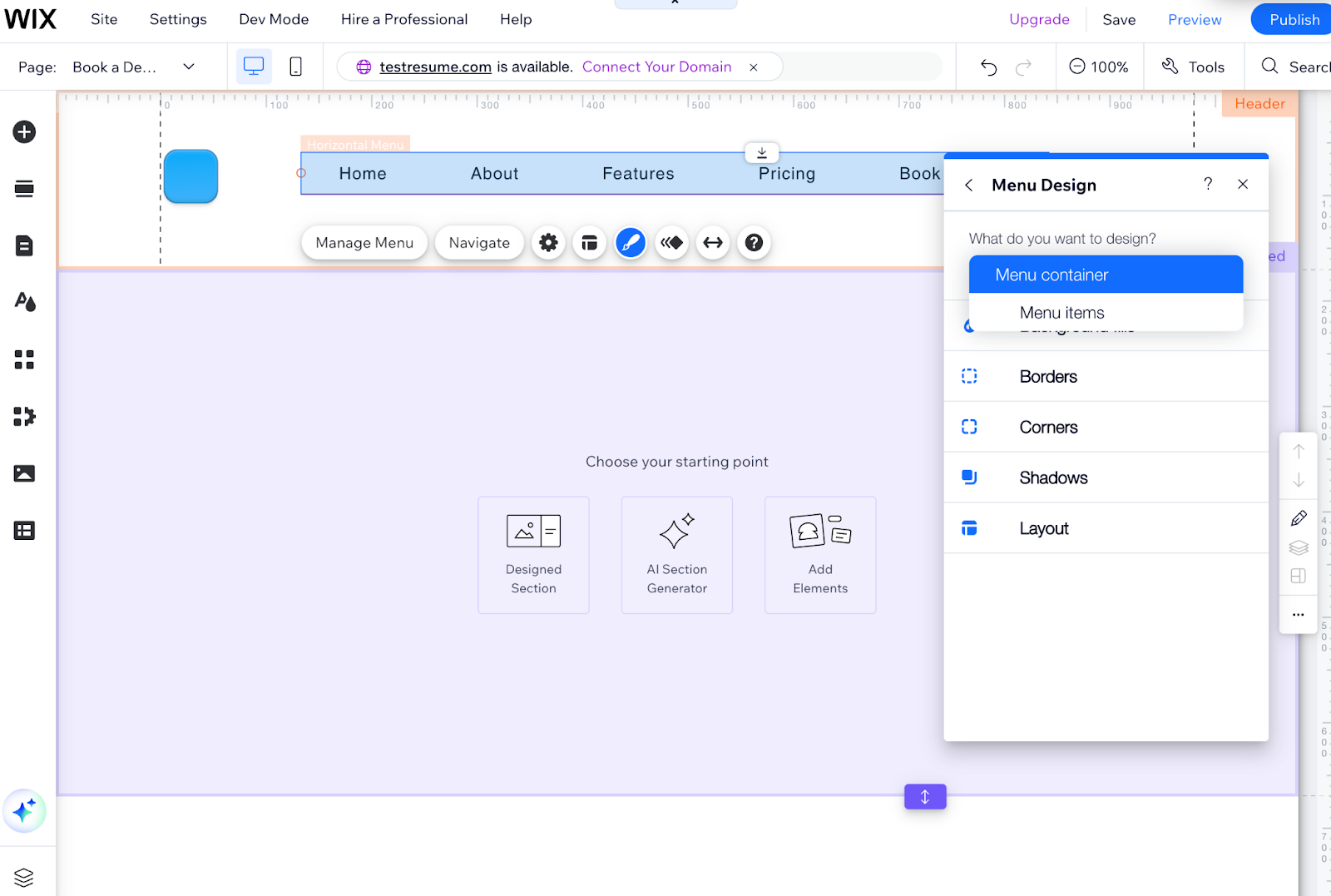 Deep Design Customization Options