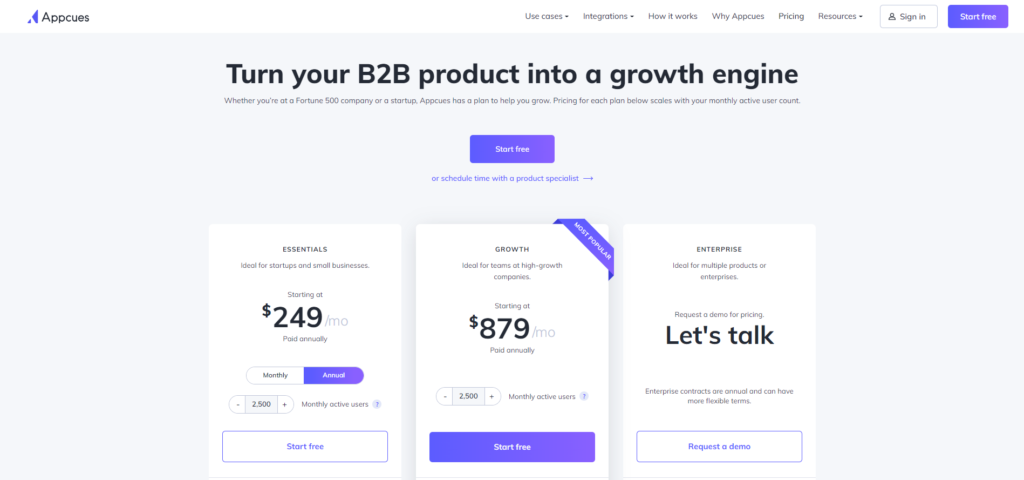 Appcues Pricing Plan 1024x480