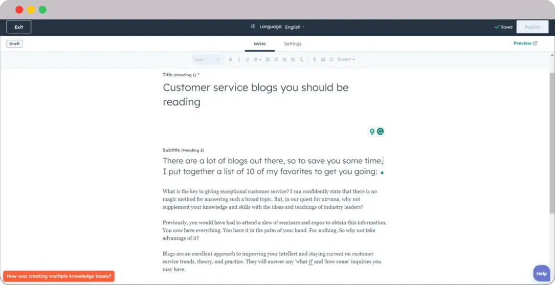 Consumer-Services-Knowledge-Base-Tool