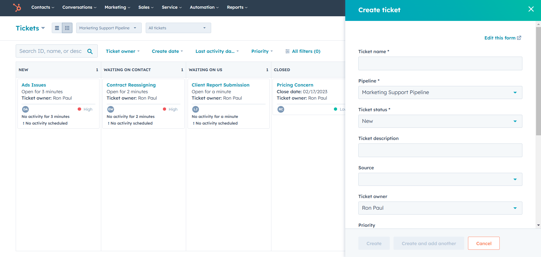 Create-Ticket-HubSpot-hubspot-for-marketing