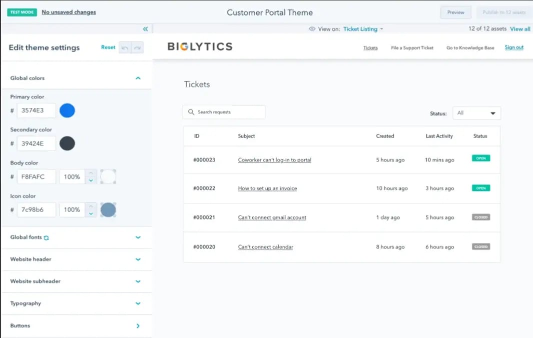 Customer-Portal-HubSpot