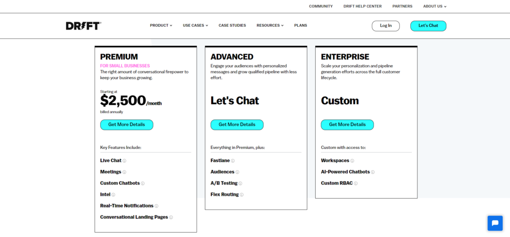 Drift-pricing-plan