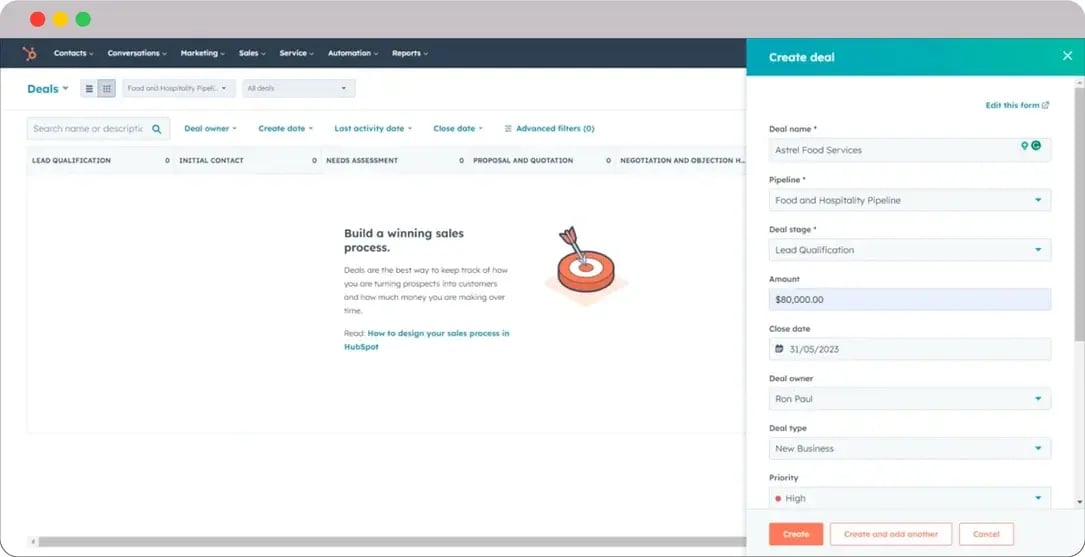 Hospitality-Deals-Dashboard