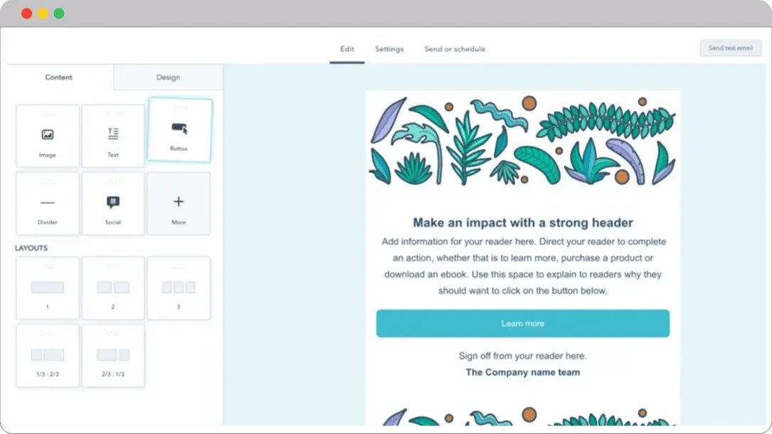 HubSpot-email-builder