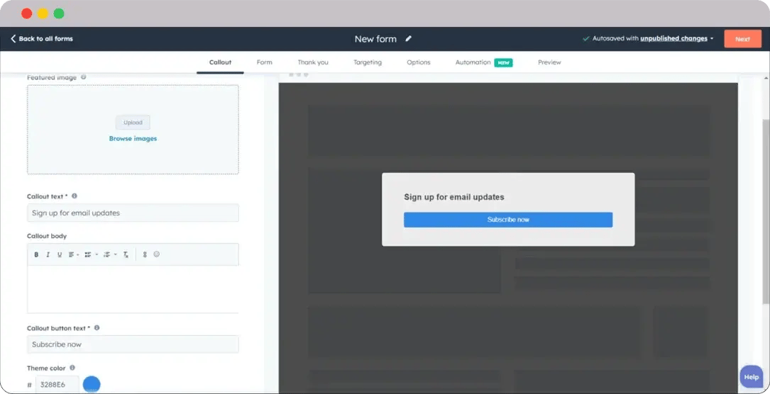 HubSpot-food-and-hospitality-form-builder