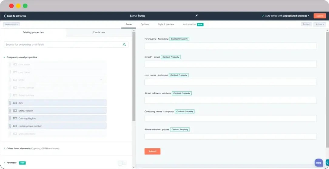 HubSpot-for-Fitness-Forms-Builder