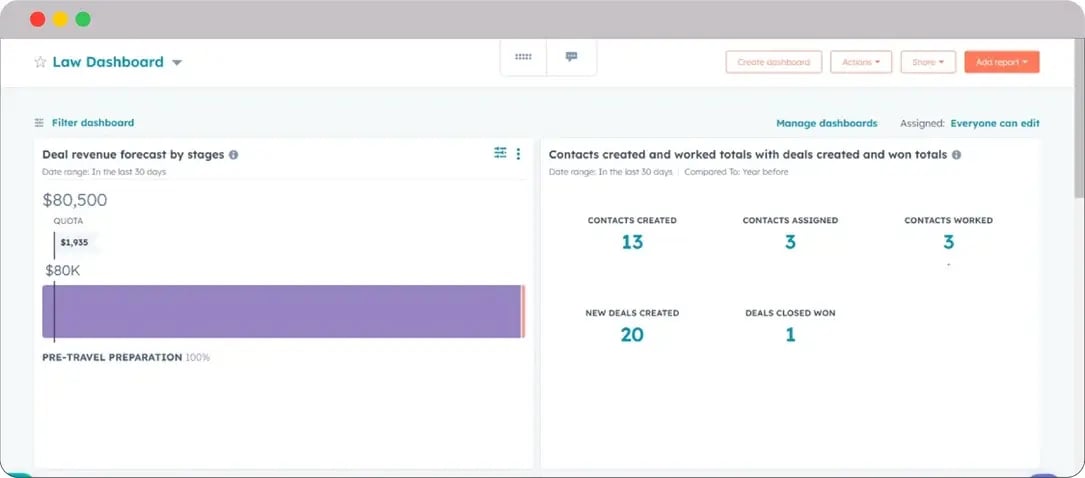 HubSpot-for-Law-Reporting-Dashboard