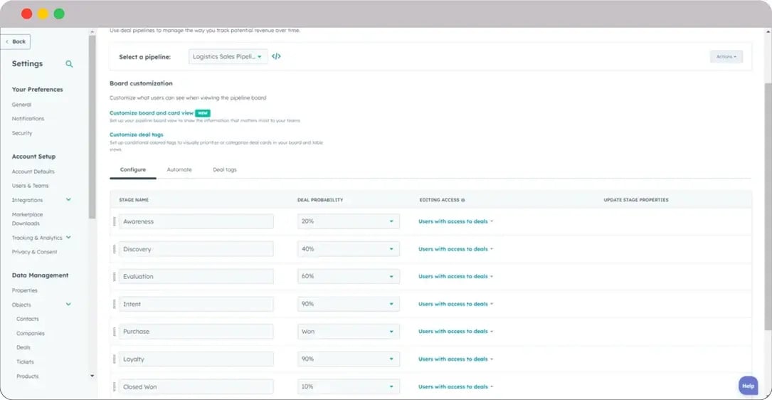 HubSpot-for-Logistics-Deals-Pipeline