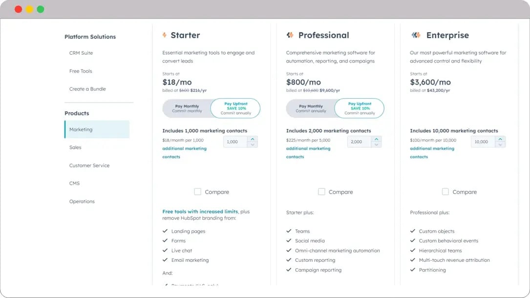 HubSpot-pricing