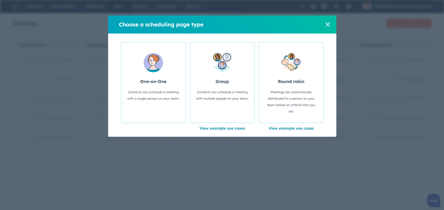 Scheduling-Page-Type-hubspot-for-marketing