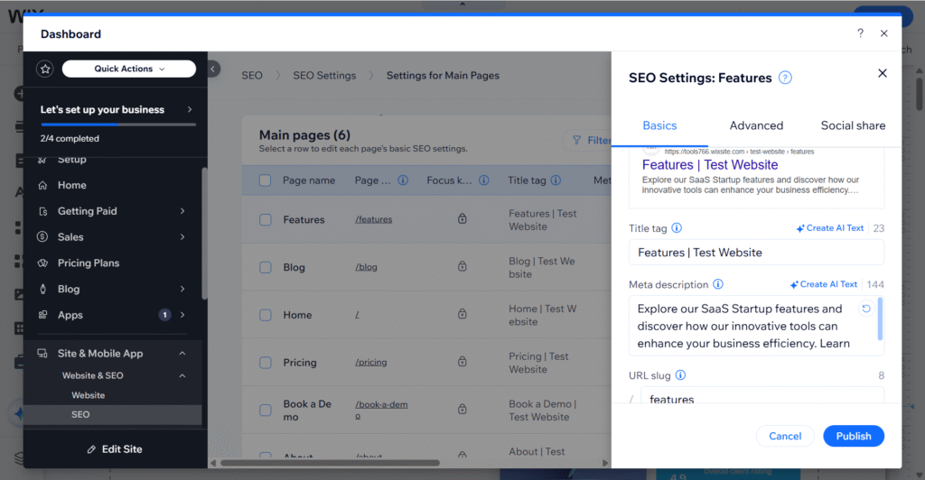 Customized Meta Titles and Descriptions for Every Page