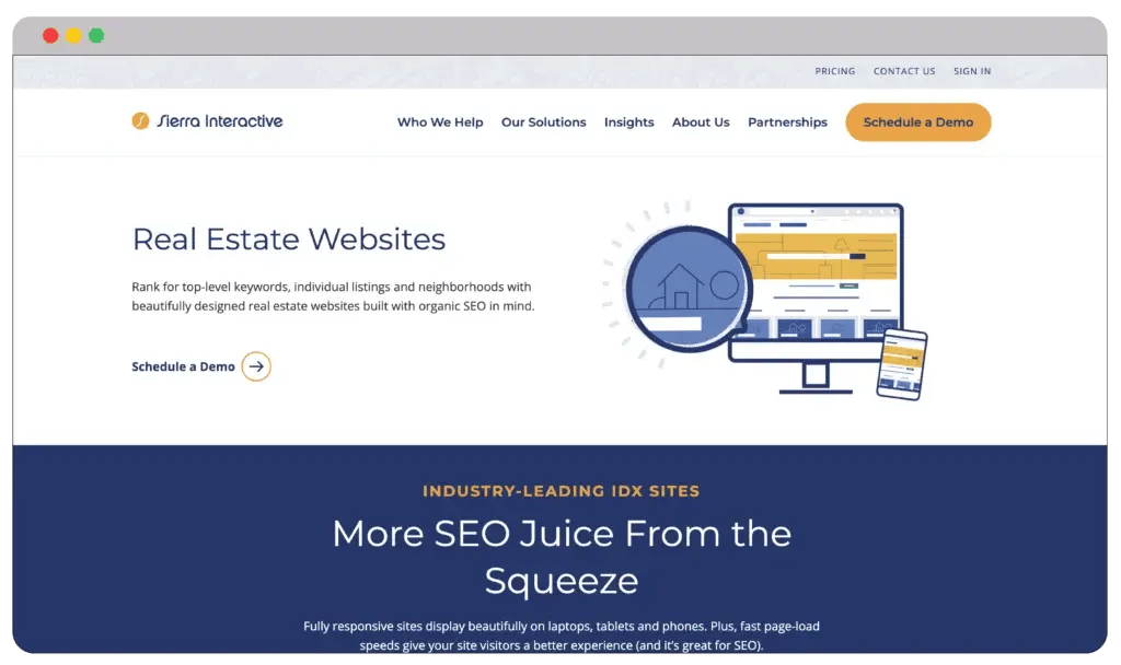 Sierra Real Estate Website Builder 1024x608