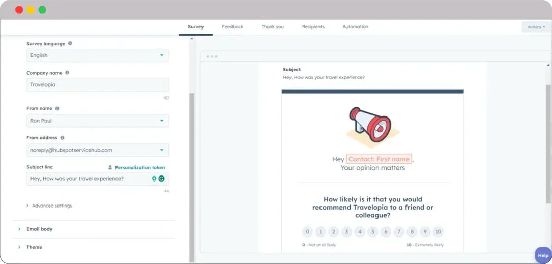 Travelling-Feedbacks-Surveys