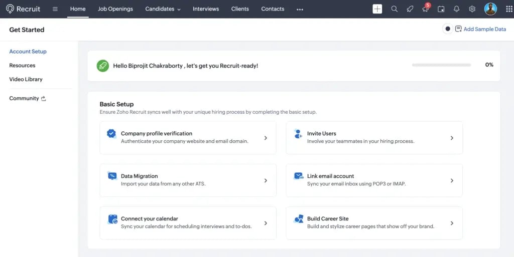 Zoho Recruit Dashboard 1024x513 Zoho Recruit Dashboard 1024x513