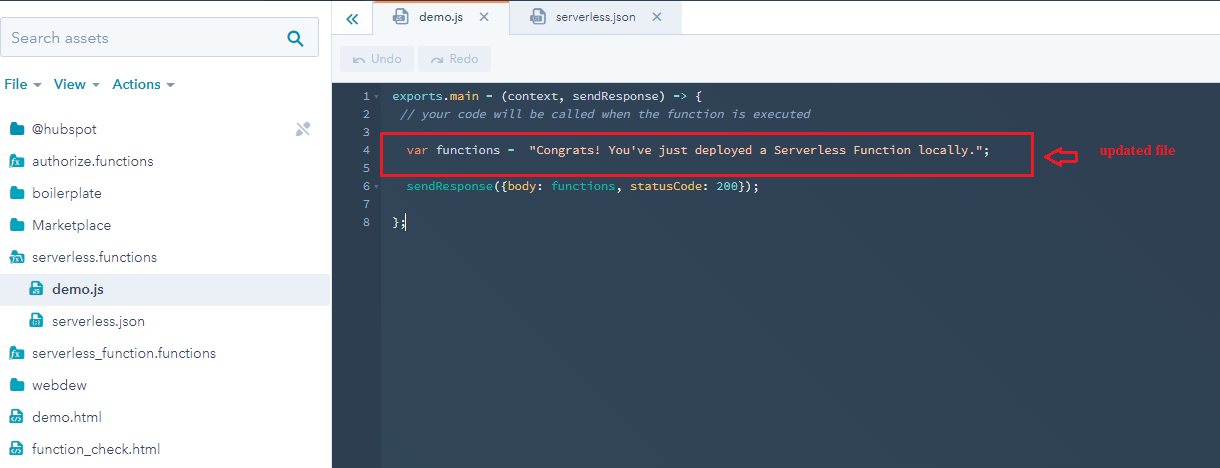 changes-execute-function