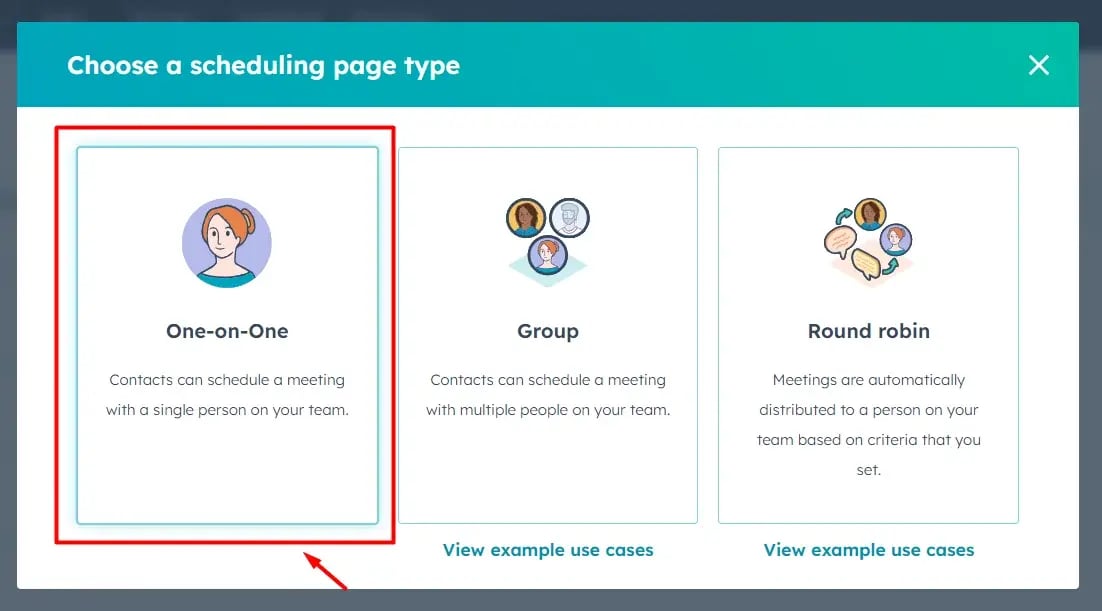 choose-a-scheduling-page-type