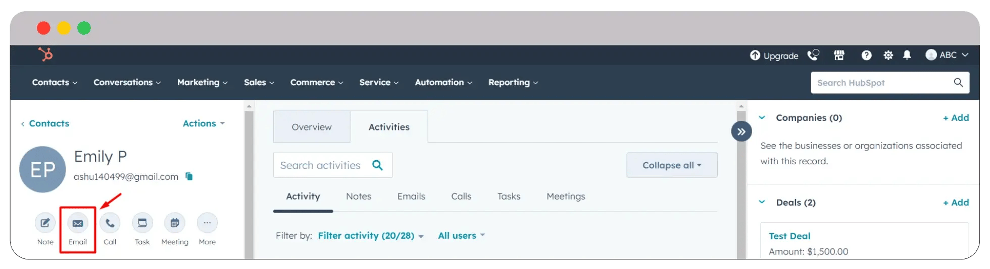 click-email-hubspot-contact-management