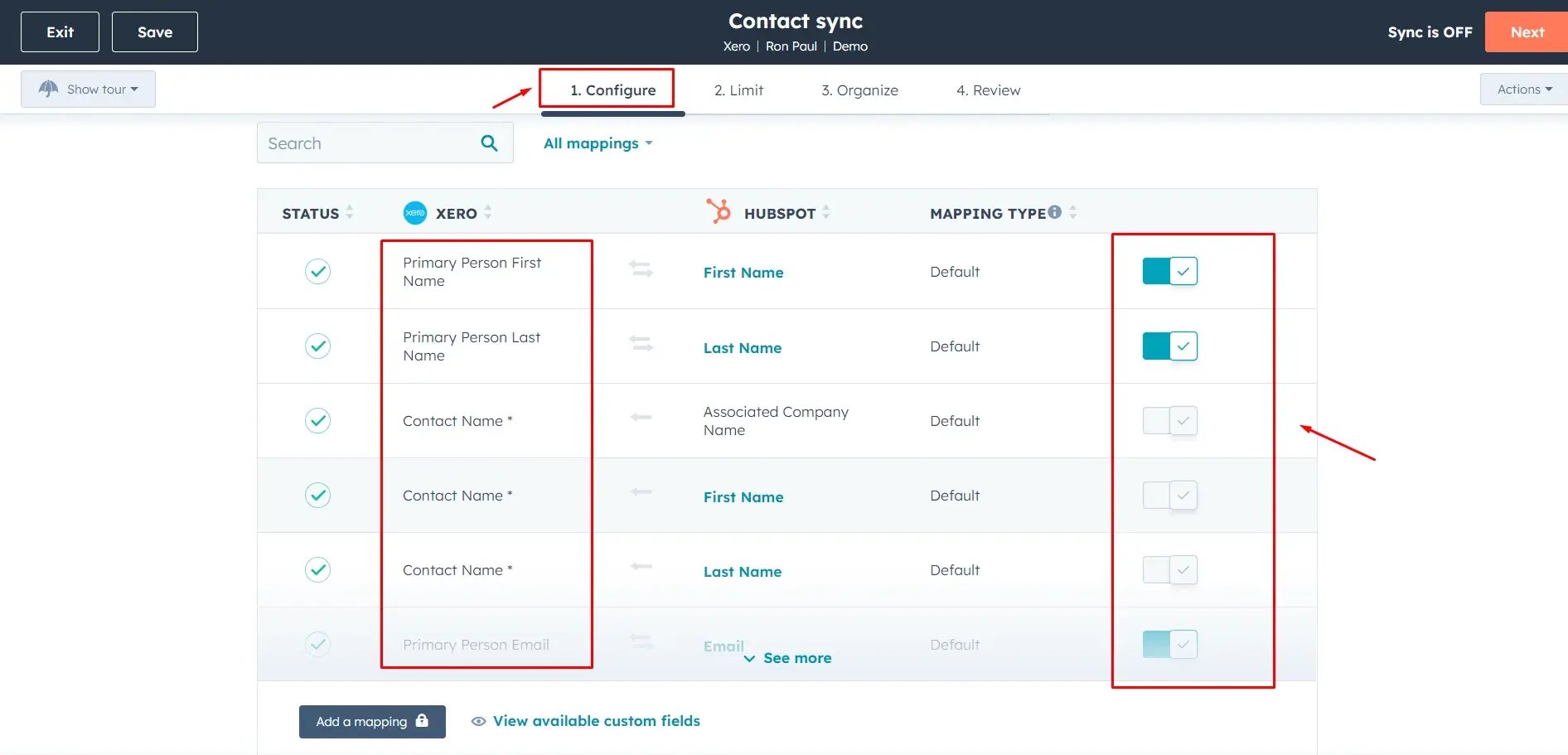 configure-sync-hubspot-xero-sync