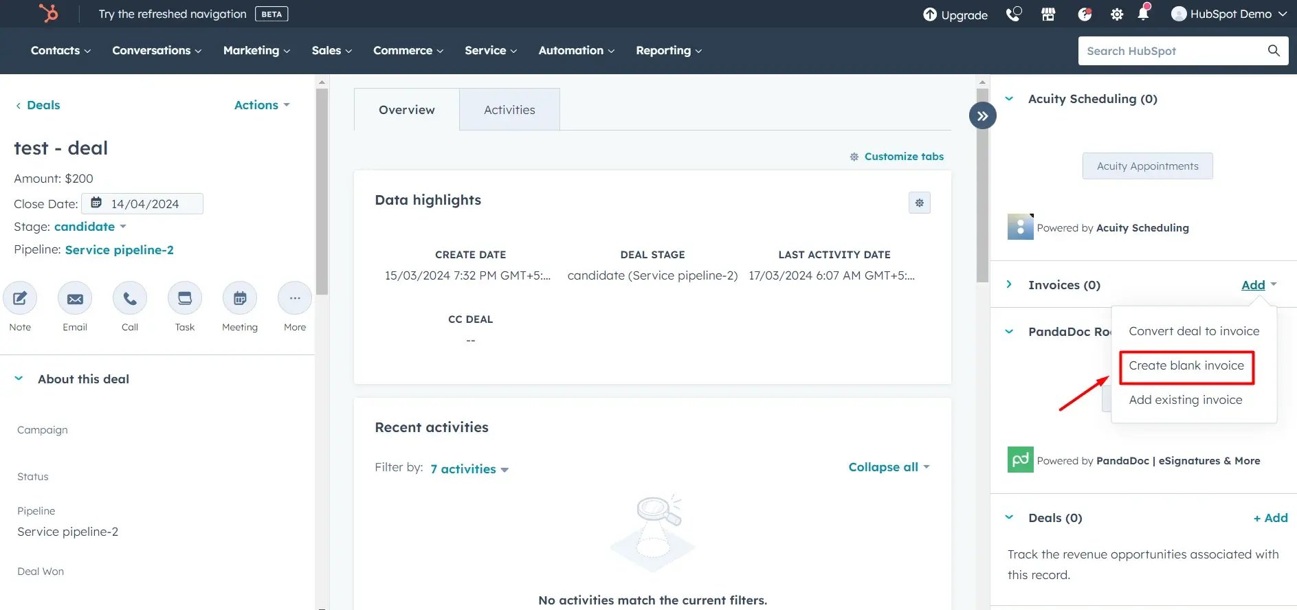 create-invoice-hubspot-quickbooks-integration