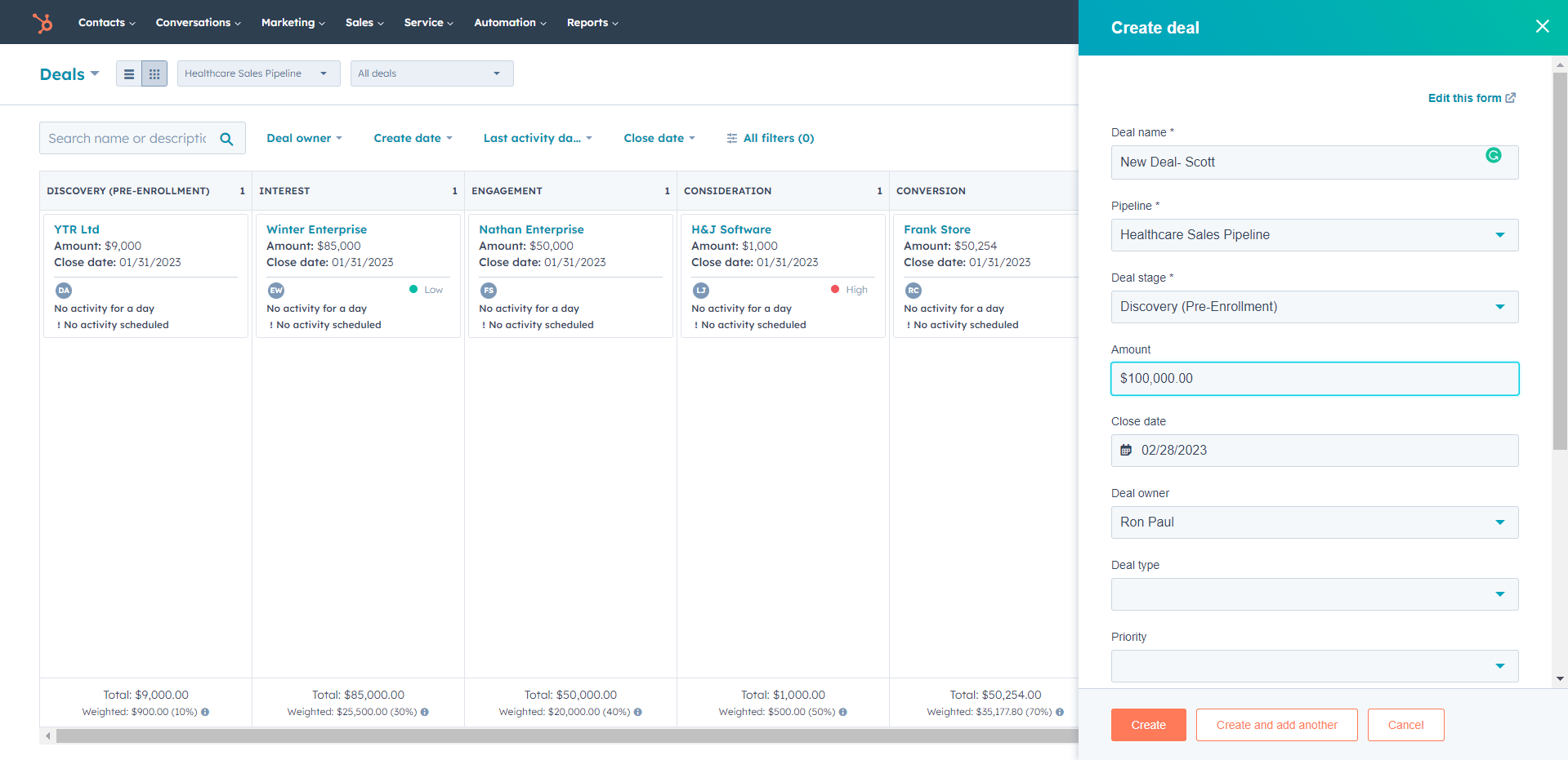 creating-deals-hubspot-for-healthcare