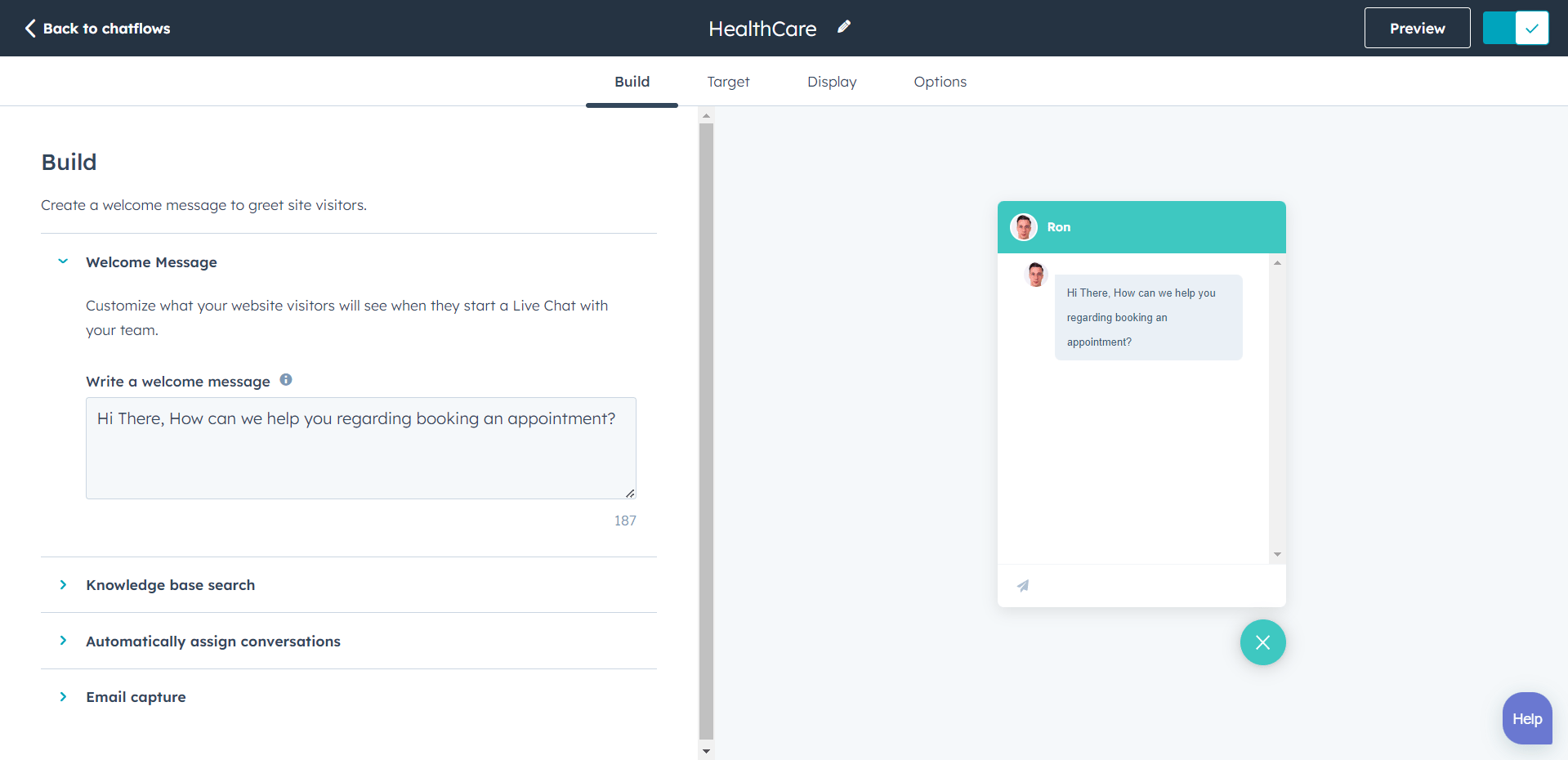 creating live chat