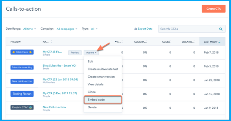 cta-performance-wordpress-to-hubspot