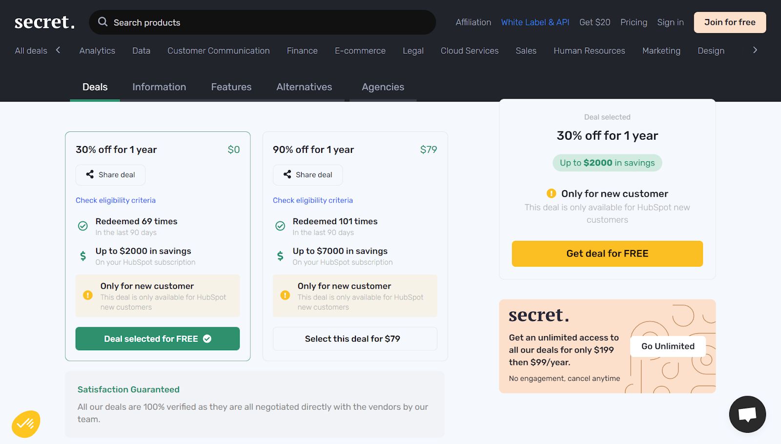 failory-deals-30%-off-on-hubspot