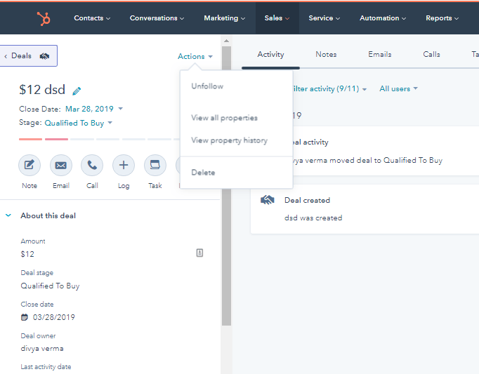hubspot-crm-action-drop-down