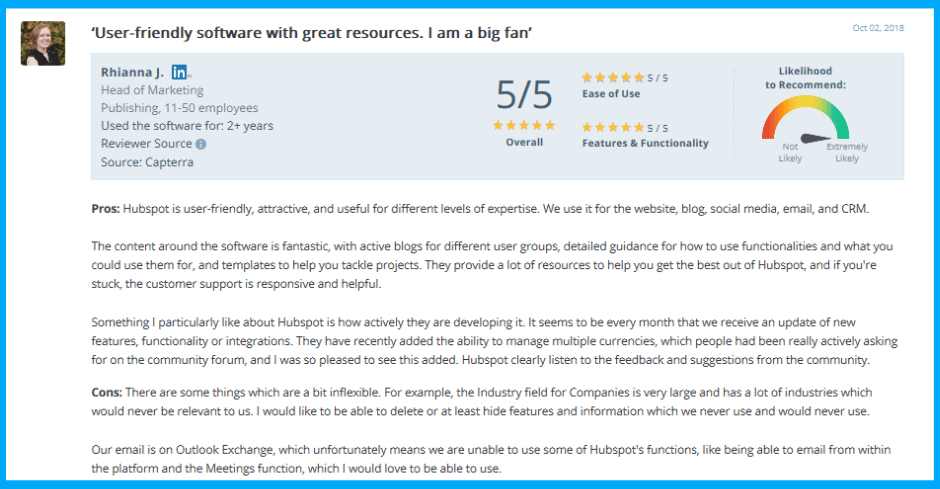 hubspot-customer-support-reviews-5-capterra