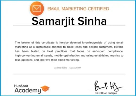 hubspot-email-marketing-certification