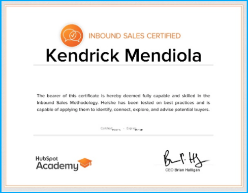 hubspot-inbound-sales-certification