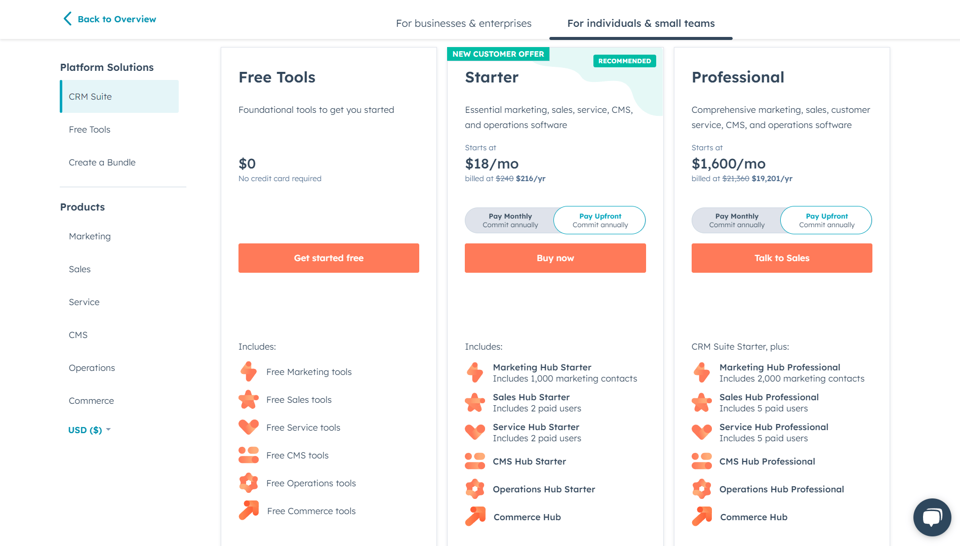 hubspot-pricing-plan