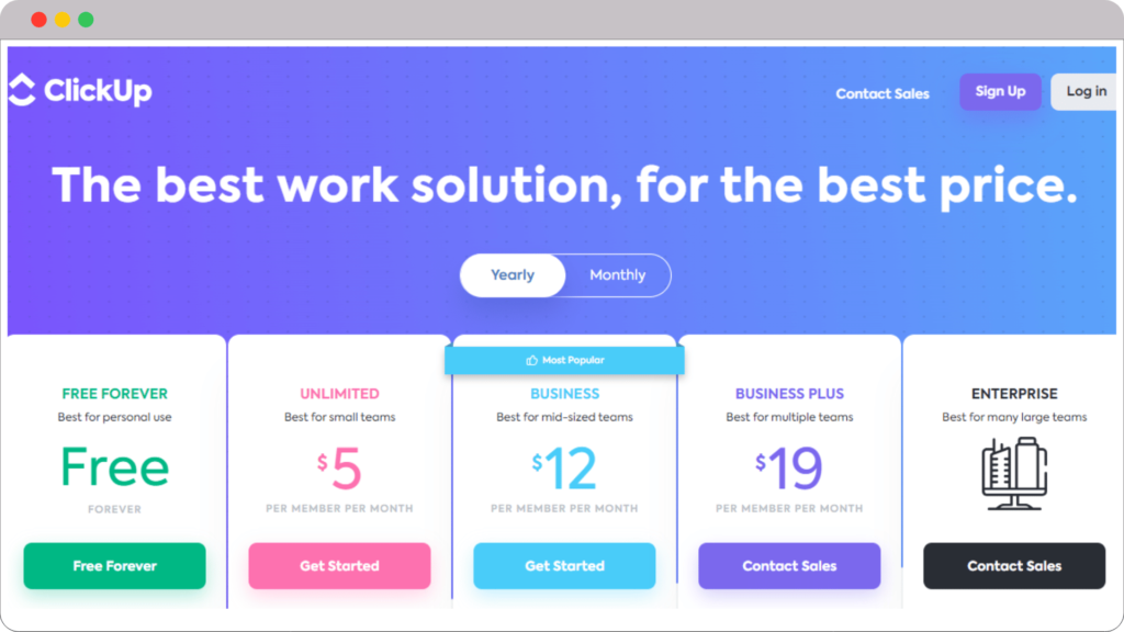 ClickUp-freemium-plan