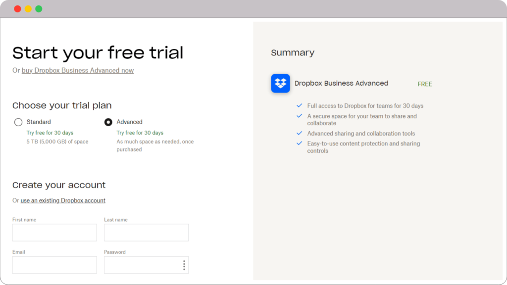 Dropbox-free-trial