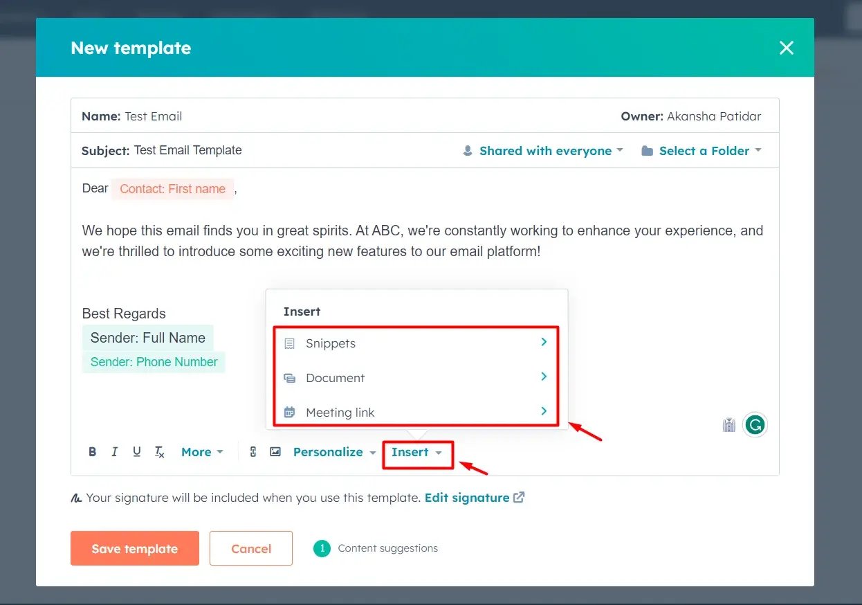 insert-snippets-document-meeting-link