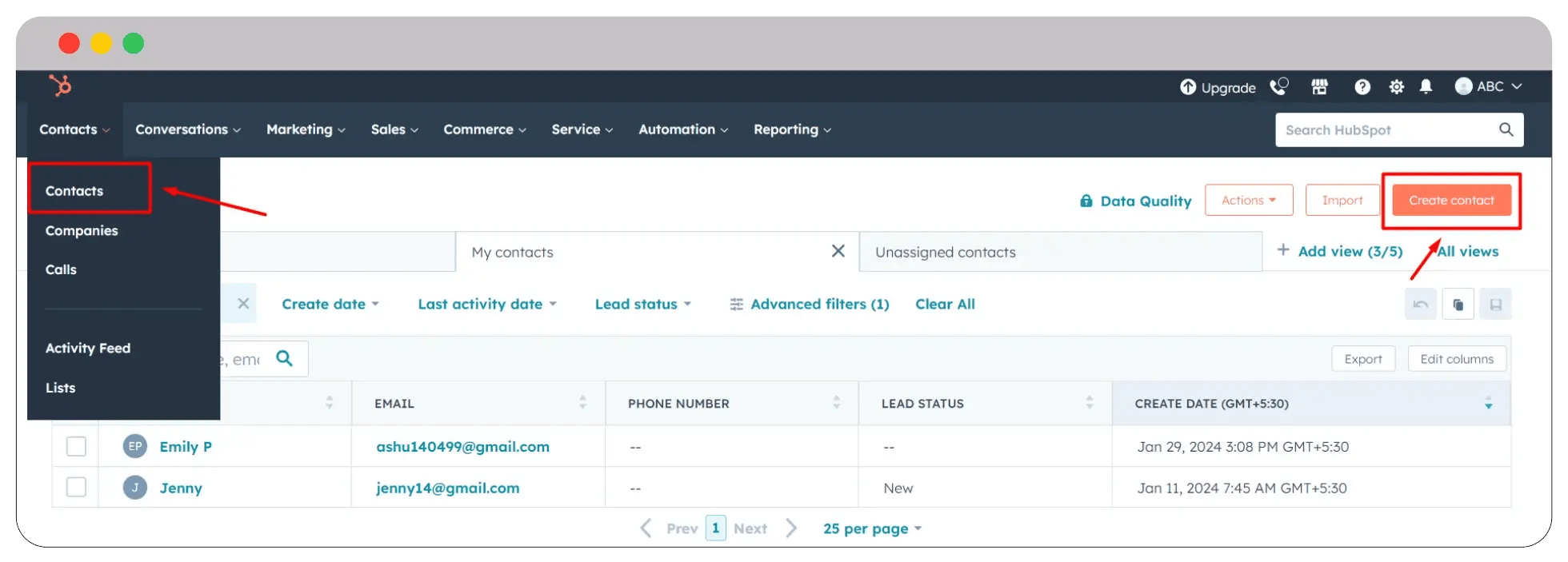 navigate-to-contacts-hubspot-contact-management