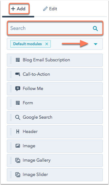 search-default-modules