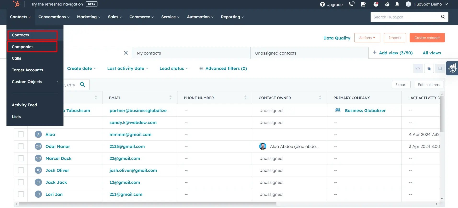 select-contact-hubspot-linkedin-integration