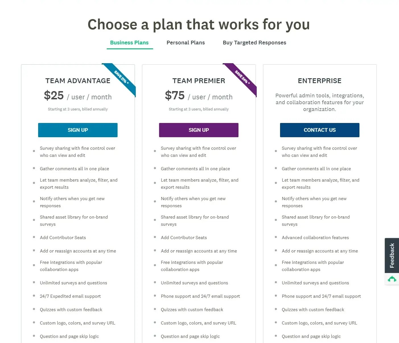 surveymonkey-team-pricing-plan