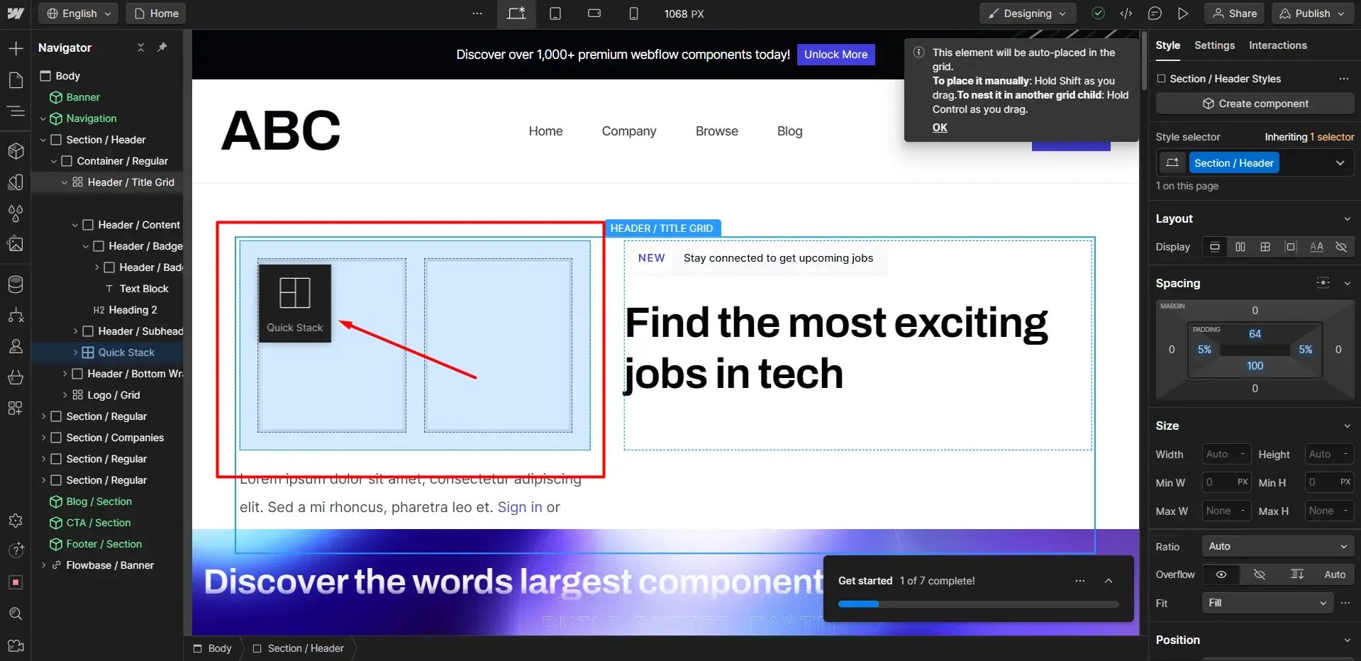 webflow-drag-and-drop-editor
