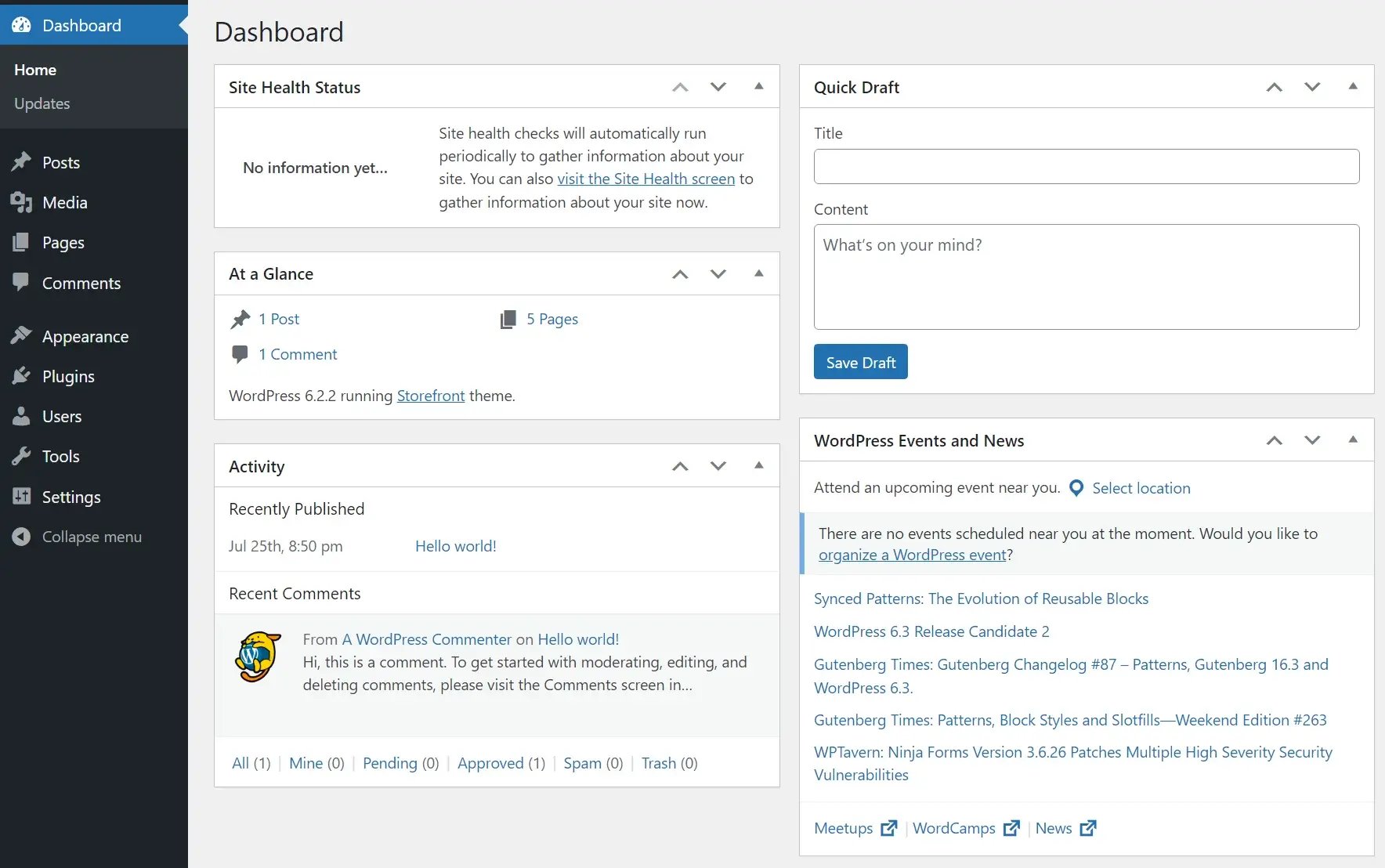 wordpress-dashboard