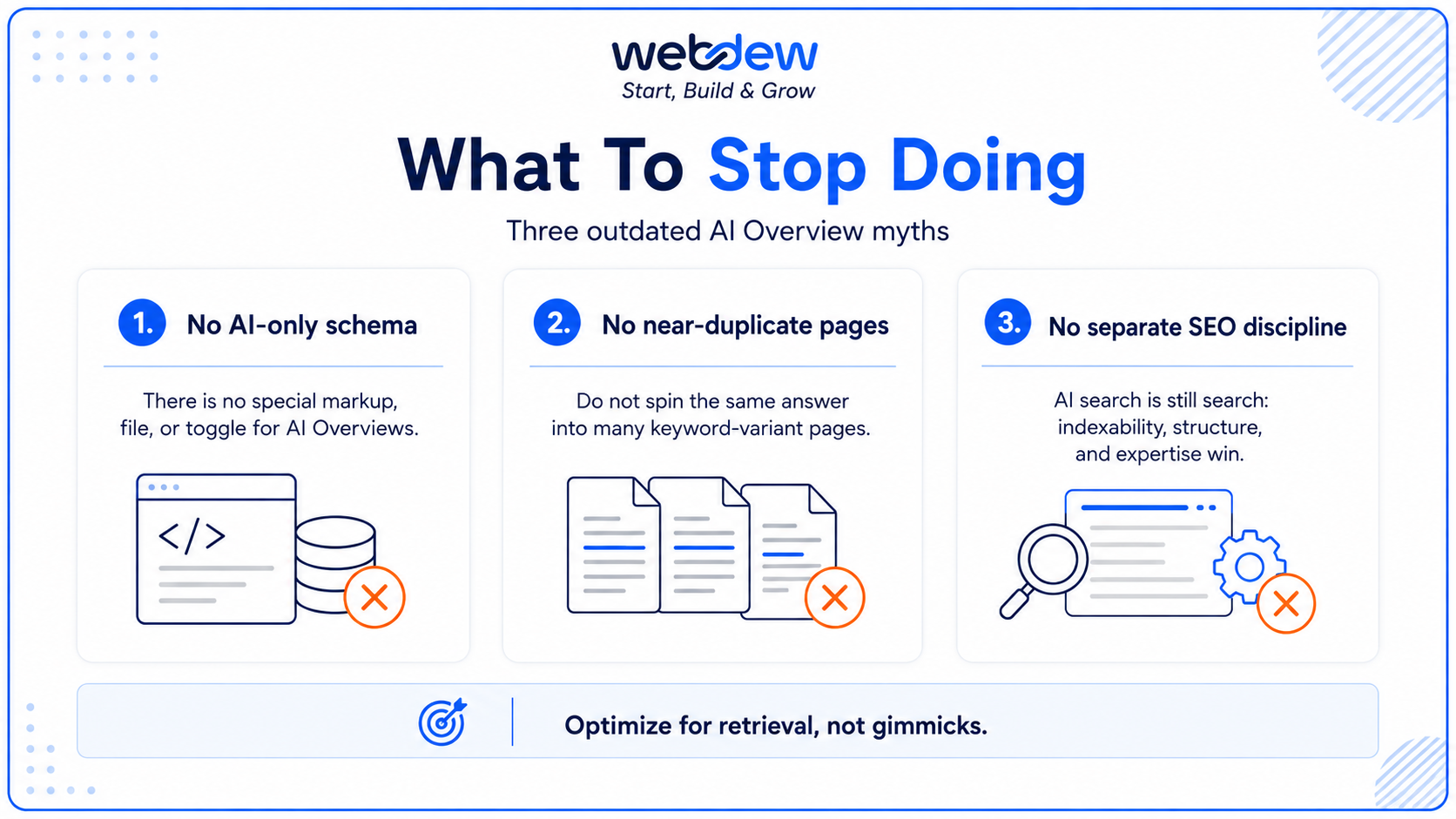 What to stop doing
