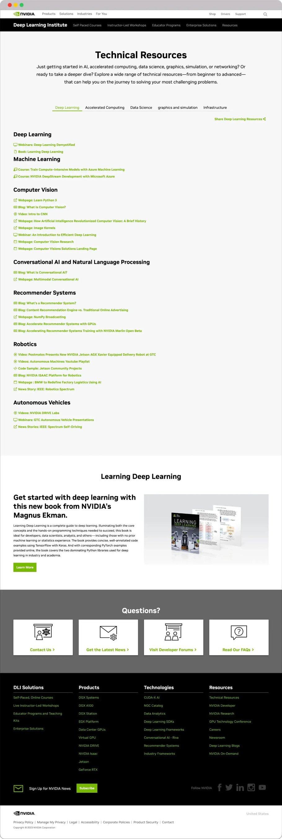 Nvidia Resource Page