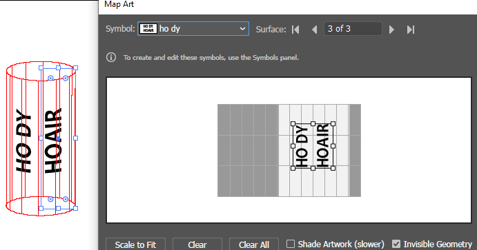 Wrap text around a cylinder