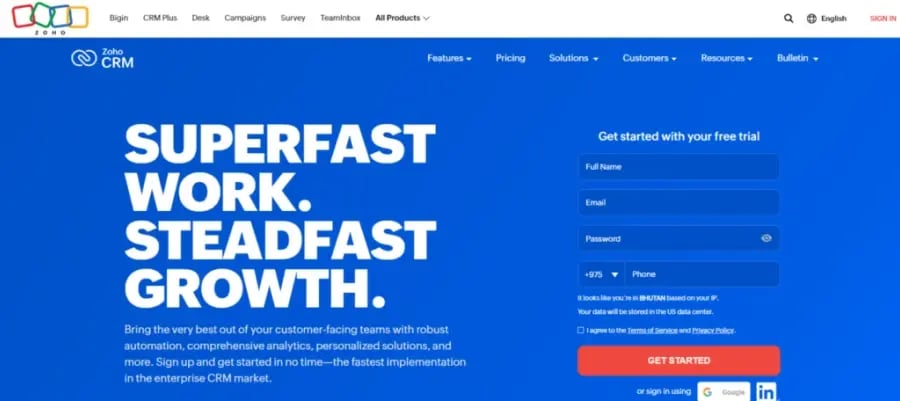 Zoho CRM