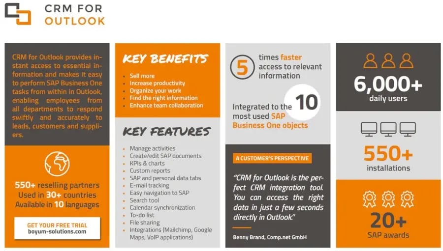 crm tools for outlook integration