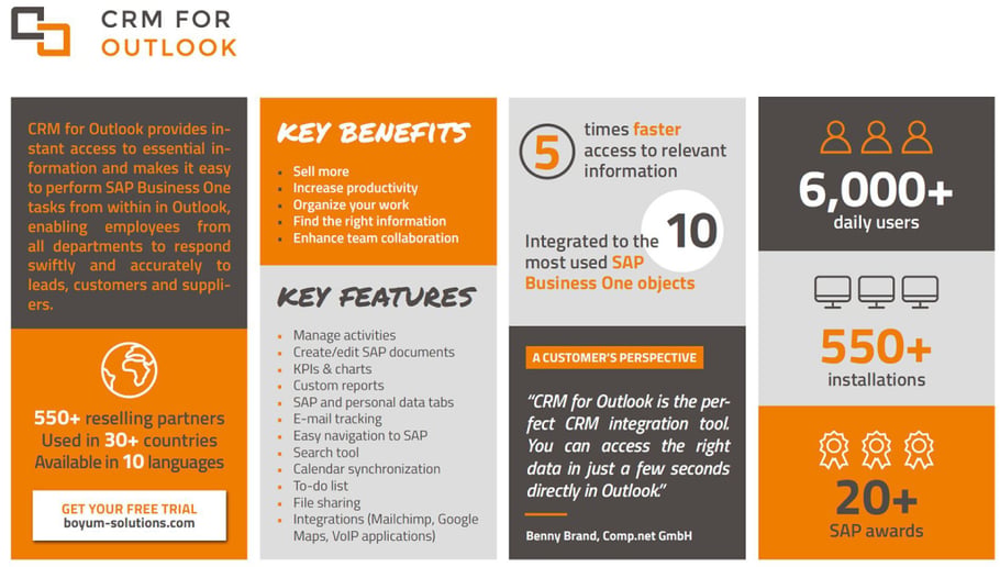 crm tools for outlook integration