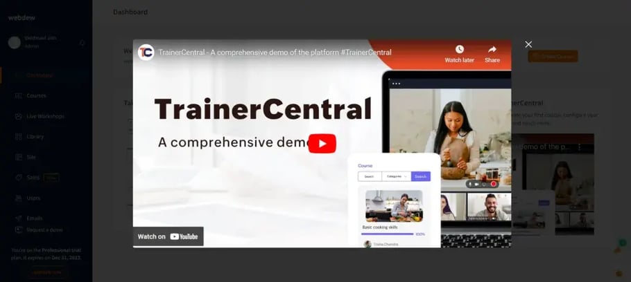 Demo Video OfTrainerCentral 1024x460
