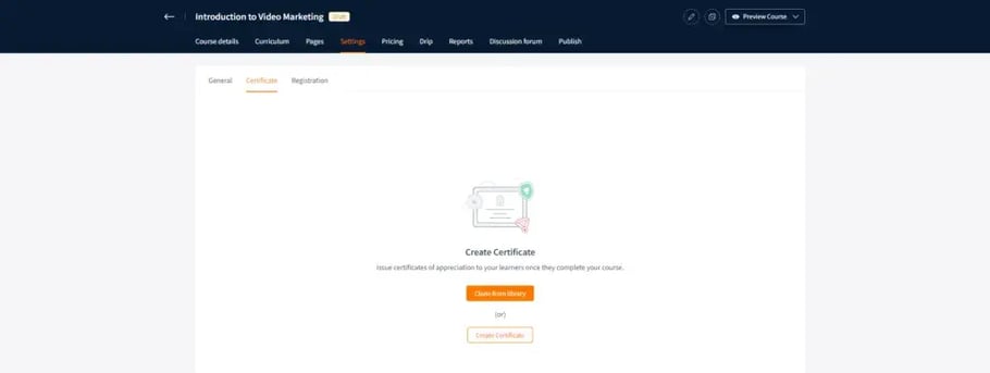 Addition Of Certificate In Course 1024x386